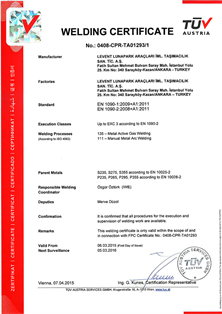 Welding Certificate